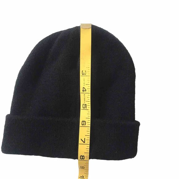 AC/DC Embroidered Logo Men's Black Knit Beanie Stocking Toque Hat Lid OSFM EUC - Picture 7 of 7